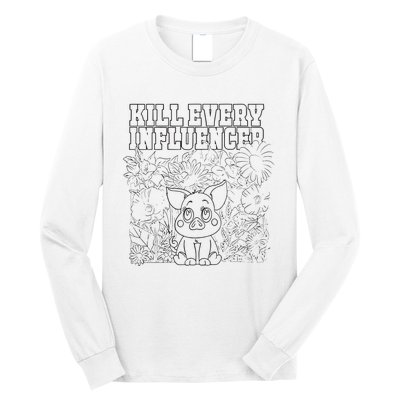 Iuencers Coloring Book Long Sleeve Shirt