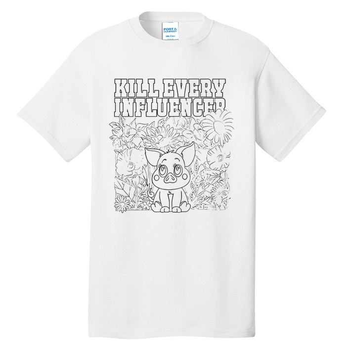 Iuencers Coloring Book Tall T-Shirt