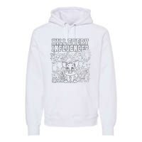 Iuencers Coloring Book Premium Hoodie