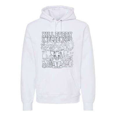 Iuencers Coloring Book Premium Hoodie