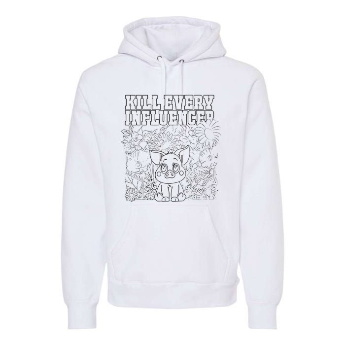 Iuencers Coloring Book Premium Hoodie