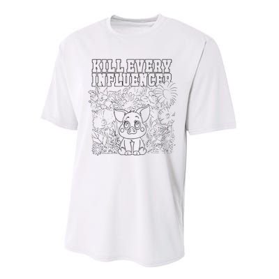 Iuencers Coloring Book Performance Sprint T-Shirt