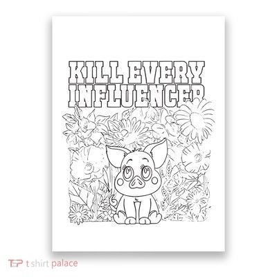 Iuencers Coloring Book Poster