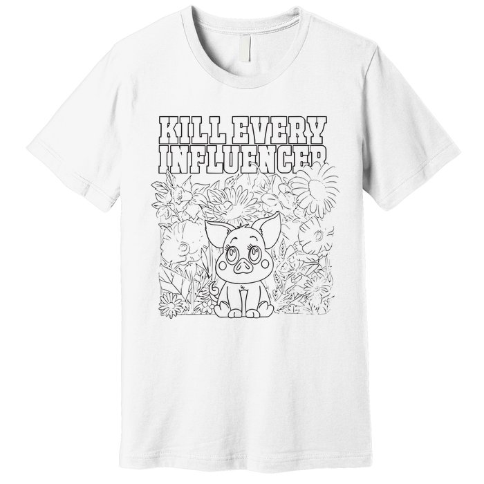 Iuencers Coloring Book Premium T-Shirt