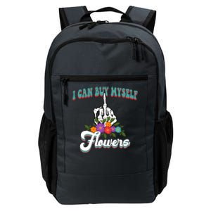 I Can Buy Myself Flowers Middle Finger Floral Daily Commute Backpack