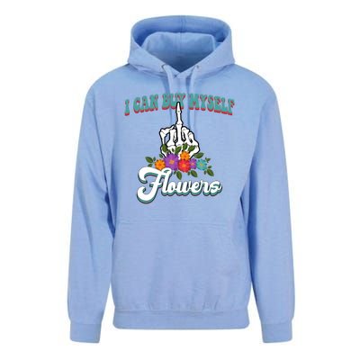 I Can Buy Myself Flowers Middle Finger Floral Unisex Surf Hoodie