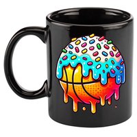 Ice Cream Basketball Drip Basketball Stuff 11oz C Handle Ceramic Mug