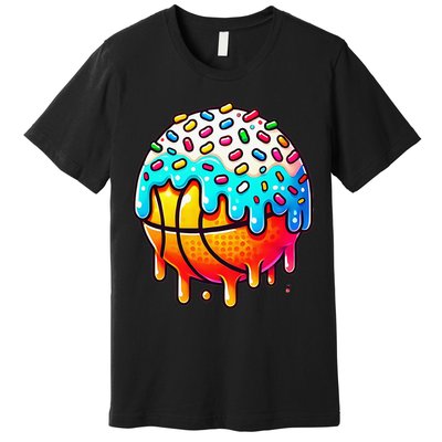 Ice Cream Basketball Drip Basketball Stuff Premium T-Shirt