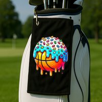 Ice Cream Basketball Drip Basketball Stuff Golf Towel