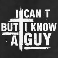 I Cant But I Know A Guy Bold Christian Faith Cool Comfort Performance Bucket Hat