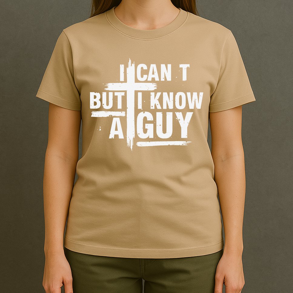 I Cant But I Know A Guy Bold Christian Faith T-Shirt