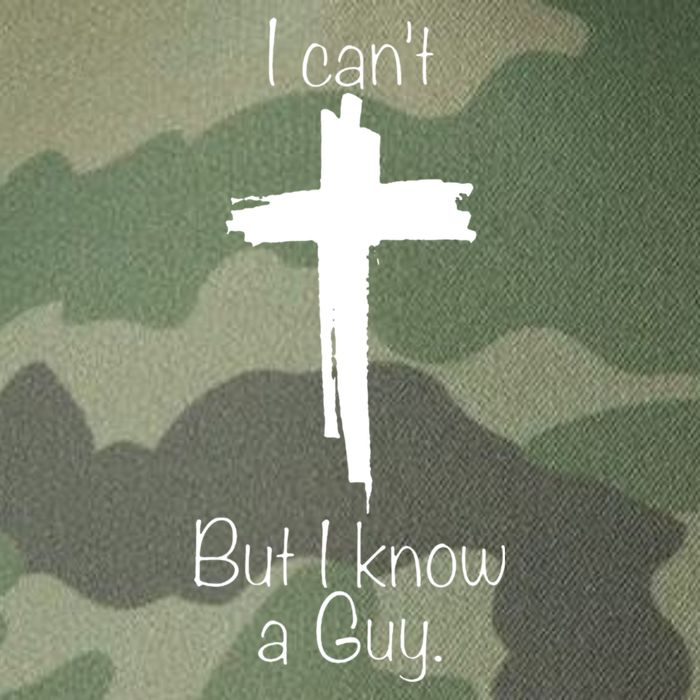 I Cant But I Know A Guy Funny Jesus Cross Christian Legacy Tie Dye Trucker Hat
