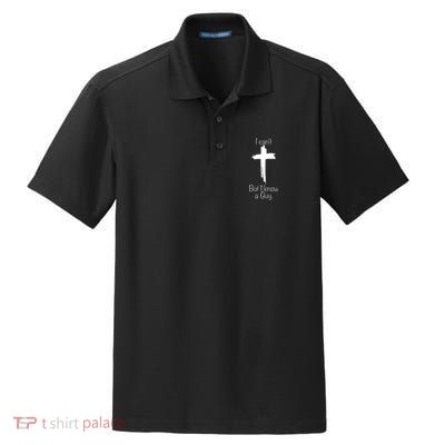 I Cant But I Know A Guy Funny Jesus Cross Christian Dry Zone Grid Polo