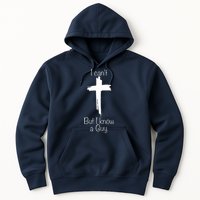 I Cant But I Know A Guy Funny Jesus Cross Christian Hoodie