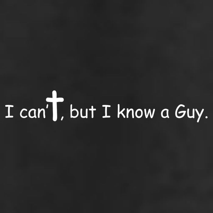 I Cant But I Know A Guy Jesus Christ Christian Son Of God Large Microfiber Waffle Golf Towel