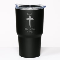 I Cant But I Know A Guy Funny Jesus Cross Christian Tumbler