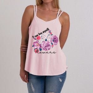 I Can Buy Myself Flowers Floral Self Love Women's Strappy Tank