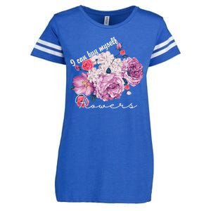 I Can Buy Myself Flowers Floral Self Love Enza Ladies Jersey Football T-Shirt