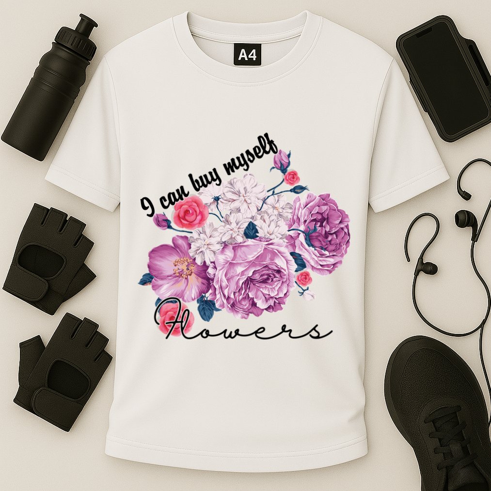 I Can Buy Myself Flowers Floral Self Love Cooling Performance Crew T-Shirt