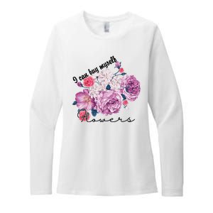 I Can Buy Myself Flowers Floral Self Love Womens CVC Long Sleeve Shirt