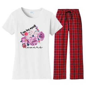 I Can Buy Myself Flowers Floral Self Love Women's Flannel Pajama Set