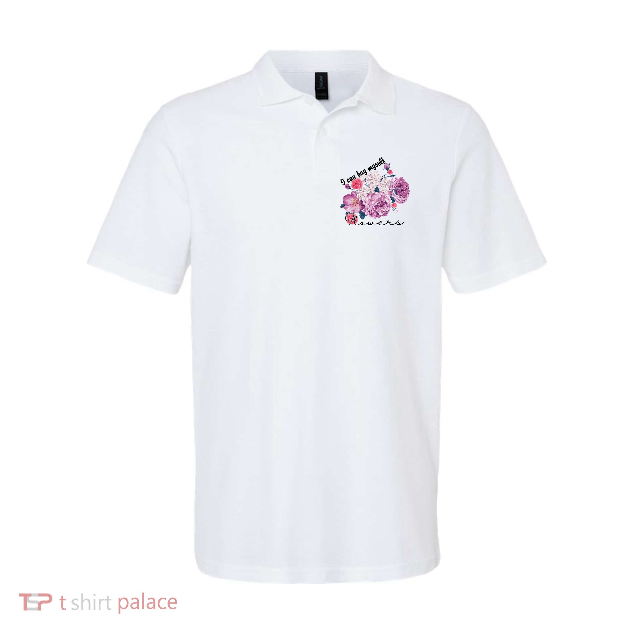I Can Buy Myself Flowers Floral Self Love Softstyle Adult Sport Polo