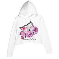 I Can Buy Myself Flowers Floral Self Love Crop Fleece Hoodie