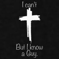 I Can't But I Know A Guy Jesus Cross Funny Christian Ladies PosiCharge Tri-Blend Wicking Tank