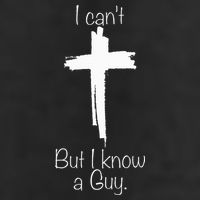 I Can't But I Know A Guy Jesus Cross Funny Christian Garment-Dyed Fleece Hoodie