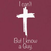 I Can't But I Know A Guy Jesus Cross Funny Christian 16oz Travel Tumbler