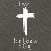 I Can't But I Know A Guy Jesus Cross Funny Christian Cotton Canvas Backpack