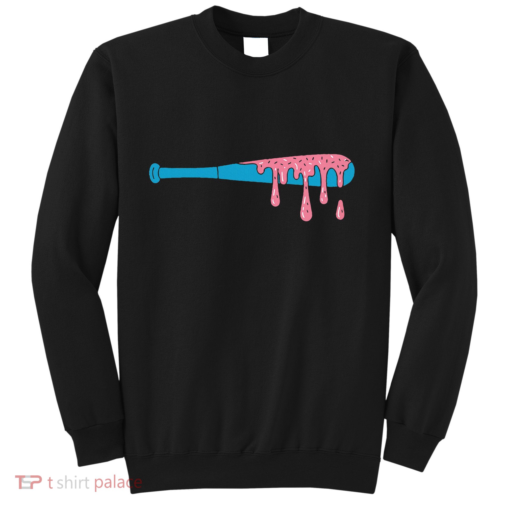 Ice Cream Baseball Bat With Baseball Sprinkles Drip Sweatshirt