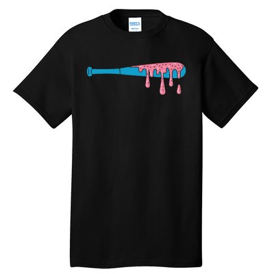 Ice Cream Baseball Bat With Baseball Sprinkles Drip Tall T-Shirt