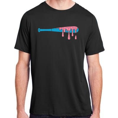 Ice Cream Baseball Bat With Baseball Sprinkles Drip Adult ChromaSoft Performance T-Shirt