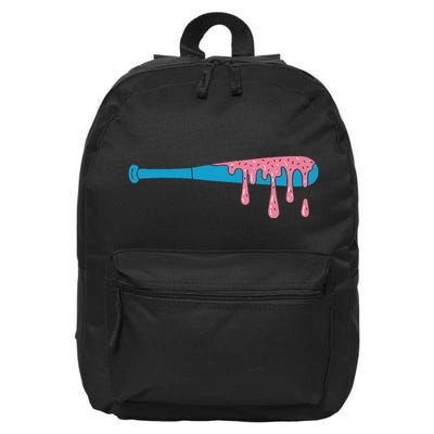 Ice Cream Baseball Bat With Baseball Sprinkles Drip 16 in Basic Backpack