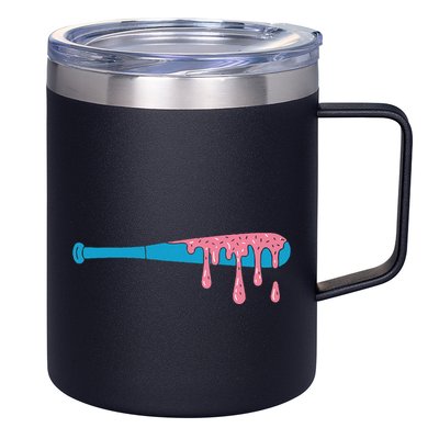 Ice Cream Baseball Bat With Baseball Sprinkles Drip 12oz Stainless Steel Coffee Mug