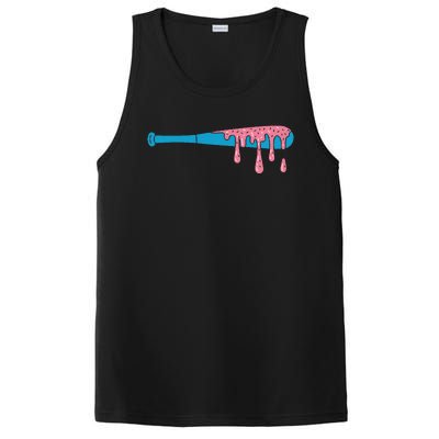 Ice Cream Baseball Bat With Baseball Sprinkles Drip PosiCharge Competitor Tank