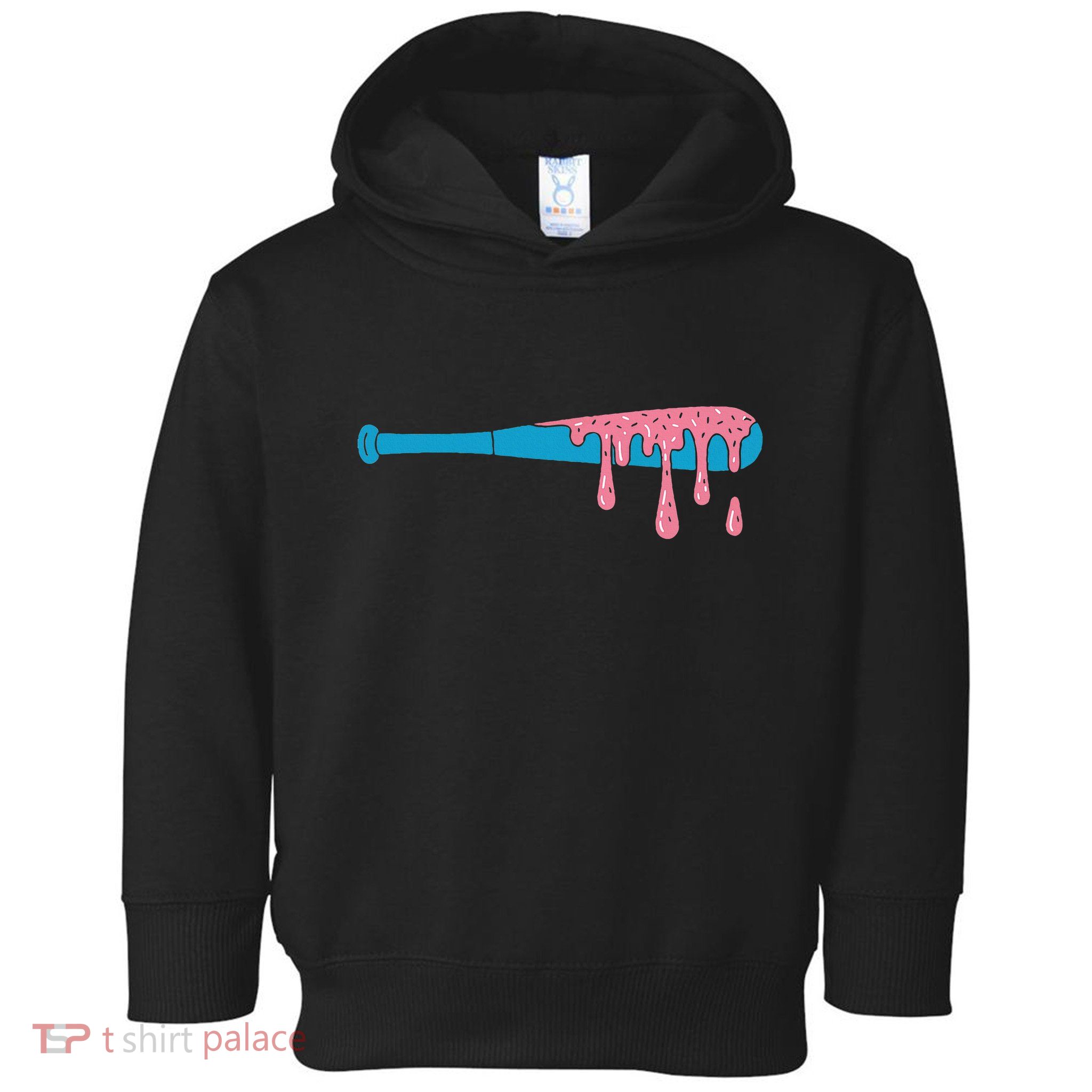 Ice Cream Baseball Bat With Baseball Sprinkles Drip Toddler Hoodie