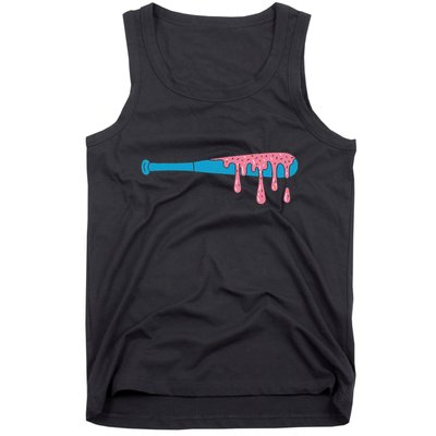Ice Cream Baseball Bat With Baseball Sprinkles Drip Tank Top