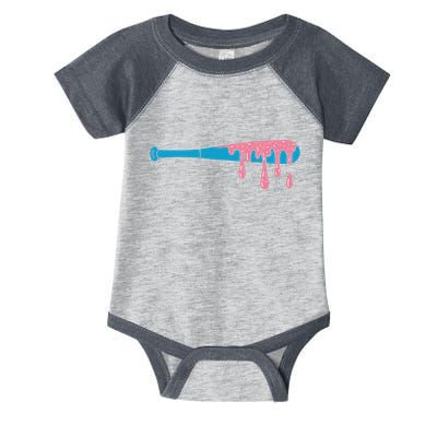 Ice Cream Baseball Bat With Baseball Sprinkles Drip Infant Baby Jersey Bodysuit