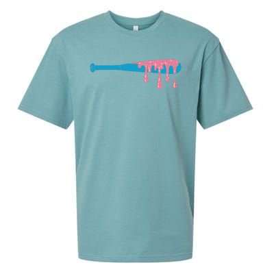 Ice Cream Baseball Bat With Baseball Sprinkles Drip Sueded Cloud Jersey T-Shirt