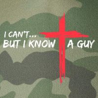 I Can't But I Know A Guy Jesus Cross Funny Christian Legacy Tie Dye Trucker Hat