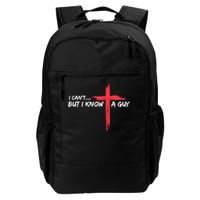 I Can't But I Know A Guy Jesus Cross Funny Christian Backpack