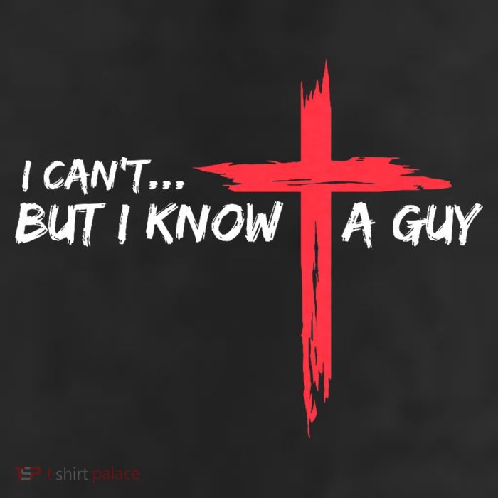 I Can't But I Know A Guy Jesus Cross Funny Christian Adult Drive Performance Visor