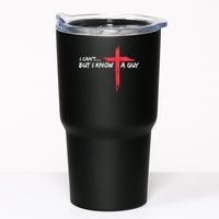 I Can't But I Know A Guy Jesus Cross Funny Christian Tumbler