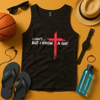 I Can't But I Know A Guy Jesus Cross Funny Christian Tank Top