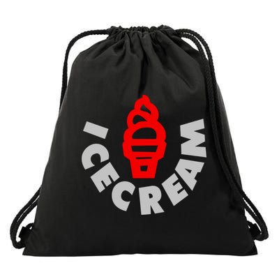Ice Cream BBC Drawstring Bag