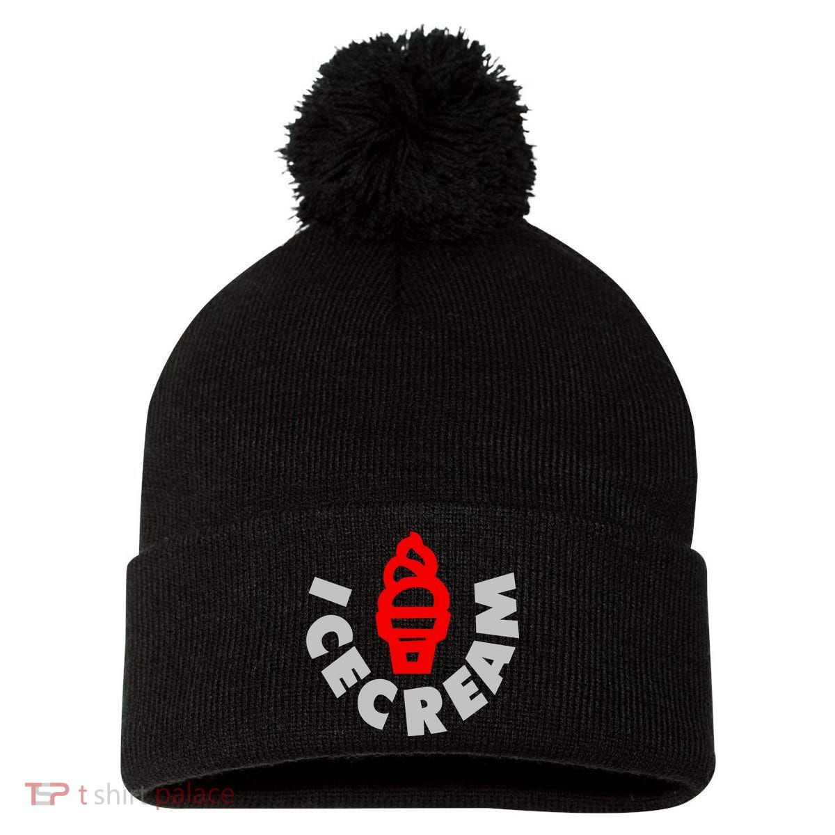 Ice Cream BBC Pom Pom 12in Knit Beanie