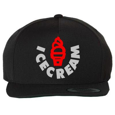 Ice Cream BBC Wool Snapback Cap