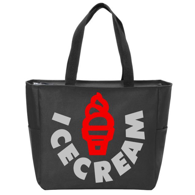 Ice Cream BBC Zip Tote Bag